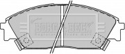 BBP1232 BORG & BECK sada brzdových platničiek kotúčovej brzdy BBP1232 BORG & BECK
