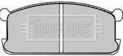 BBP1251 BORG & BECK sada brzdových platničiek kotúčovej brzdy BBP1251 BORG & BECK