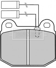 BBP1254 BORG & BECK sada brzdových platničiek kotúčovej brzdy BBP1254 BORG & BECK