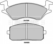 BBP1264 Sada brzdových destiček, kotoučová brzda BORG & BECK