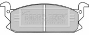 BBP1293 Sada brzdových destiček, kotoučová brzda BORG & BECK