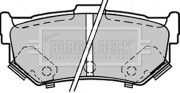 BBP1298 BORG & BECK sada brzdových platničiek kotúčovej brzdy BBP1298 BORG & BECK