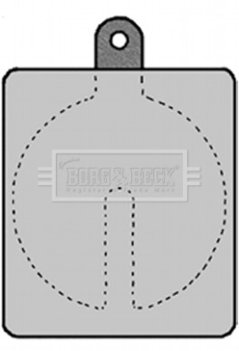 BBP1385 Sada brzdových destiček, kotoučová brzda BORG & BECK