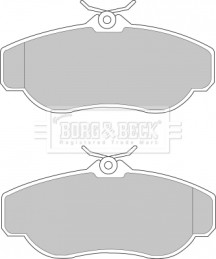 BBP1429 BORG & BECK sada brzdových platničiek kotúčovej brzdy BBP1429 BORG & BECK