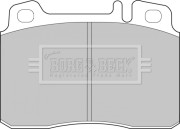 BBP1492 BORG & BECK sada brzdových platničiek kotúčovej brzdy BBP1492 BORG & BECK