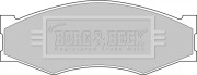BBP1551 BORG & BECK sada brzdových platničiek kotúčovej brzdy BBP1551 BORG & BECK