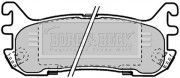 BBP1584 BORG & BECK sada brzdových platničiek kotúčovej brzdy BBP1584 BORG & BECK