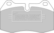 BBP1596 BORG & BECK sada brzdových platničiek kotúčovej brzdy BBP1596 BORG & BECK