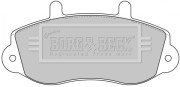 BBP1638 BORG & BECK sada brzdových platničiek kotúčovej brzdy BBP1638 BORG & BECK
