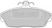 BBP1662 BORG & BECK sada brzdových platničiek kotúčovej brzdy BBP1662 BORG & BECK