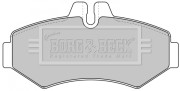 BBP1667 BORG & BECK sada brzdových platničiek kotúčovej brzdy BBP1667 BORG & BECK
