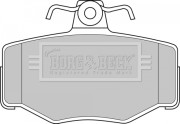 BBP1673 BORG & BECK sada brzdových platničiek kotúčovej brzdy BBP1673 BORG & BECK