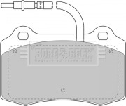 BBP1674 BORG & BECK sada brzdových platničiek kotúčovej brzdy BBP1674 BORG & BECK