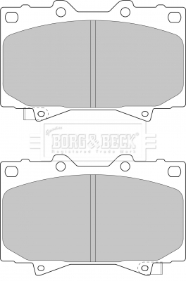 BBP1682 BORG & BECK sada brzdových platničiek kotúčovej brzdy BBP1682 BORG & BECK