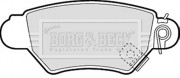 BBP1688 BORG & BECK sada brzdových platničiek kotúčovej brzdy BBP1688 BORG & BECK