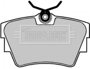 BBP1693 BORG & BECK sada brzdových platničiek kotúčovej brzdy BBP1693 BORG & BECK