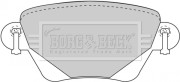 BBP1707 BORG & BECK sada brzdových platničiek kotúčovej brzdy BBP1707 BORG & BECK
