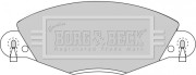 BBP1723 BORG & BECK sada brzdových platničiek kotúčovej brzdy BBP1723 BORG & BECK