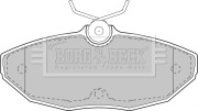 BBP1743 BORG & BECK sada brzdových platničiek kotúčovej brzdy BBP1743 BORG & BECK