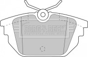 BBP1867 BORG & BECK sada brzdových platničiek kotúčovej brzdy BBP1867 BORG & BECK