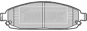 BBP1911 BORG & BECK sada brzdových platničiek kotúčovej brzdy BBP1911 BORG & BECK
