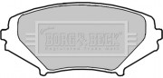 BBP1915 BORG & BECK sada brzdových platničiek kotúčovej brzdy BBP1915 BORG & BECK