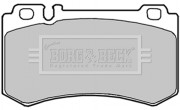 BBP1916 BORG & BECK sada brzdových platničiek kotúčovej brzdy BBP1916 BORG & BECK