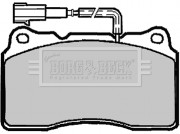 BBP1918 BORG & BECK sada brzdových platničiek kotúčovej brzdy BBP1918 BORG & BECK