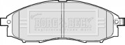 BBP1922 BORG & BECK sada brzdových platničiek kotúčovej brzdy BBP1922 BORG & BECK