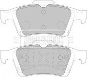 BBP1938 Sada brzdových destiček, kotoučová brzda BORG & BECK