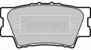 BBP1990 BORG & BECK sada brzdových platničiek kotúčovej brzdy BBP1990 BORG & BECK