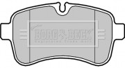 BBP2034 BORG & BECK sada brzdových platničiek kotúčovej brzdy BBP2034 BORG & BECK