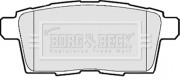BBP2115 BORG & BECK sada brzdových platničiek kotúčovej brzdy BBP2115 BORG & BECK