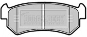 BBP2146 BORG & BECK sada brzdových platničiek kotúčovej brzdy BBP2146 BORG & BECK