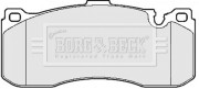 BBP2155 BORG & BECK sada brzdových platničiek kotúčovej brzdy BBP2155 BORG & BECK