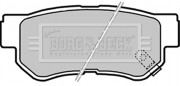 BBP2163 BORG & BECK sada brzdových platničiek kotúčovej brzdy BBP2163 BORG & BECK