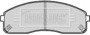BBP2180 BORG & BECK sada brzdových platničiek kotúčovej brzdy BBP2180 BORG & BECK