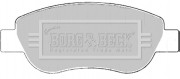 BBP2186 BORG & BECK sada brzdových platničiek kotúčovej brzdy BBP2186 BORG & BECK