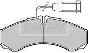 BBP2190 BORG & BECK sada brzdových platničiek kotúčovej brzdy BBP2190 BORG & BECK