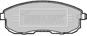 BBP2206 BORG & BECK sada brzdových platničiek kotúčovej brzdy BBP2206 BORG & BECK