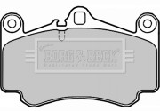BBP2255 BORG & BECK sada brzdových platničiek kotúčovej brzdy BBP2255 BORG & BECK