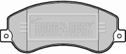 BBP2281 BORG & BECK sada brzdových platničiek kotúčovej brzdy BBP2281 BORG & BECK
