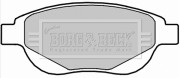BBP2287 BORG & BECK sada brzdových platničiek kotúčovej brzdy BBP2287 BORG & BECK