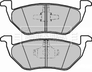 BBP2328 Sada brzdových destiček, kotoučová brzda BORG & BECK