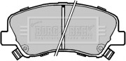 BBP2330 BORG & BECK sada brzdových platničiek kotúčovej brzdy BBP2330 BORG & BECK