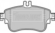 BBP2345 BORG & BECK sada brzdových platničiek kotúčovej brzdy BBP2345 BORG & BECK