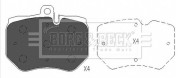 BBP2492 BORG & BECK sada brzdových platničiek kotúčovej brzdy BBP2492 BORG & BECK