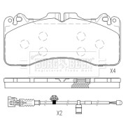 BBP2623 BORG & BECK sada brzdových platničiek kotúčovej brzdy BBP2623 BORG & BECK