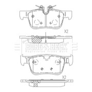BBP2657 Sada brzdových destiček, kotoučová brzda BORG & BECK
