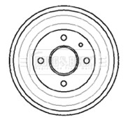 BBR7015 Brzdový buben BORG & BECK